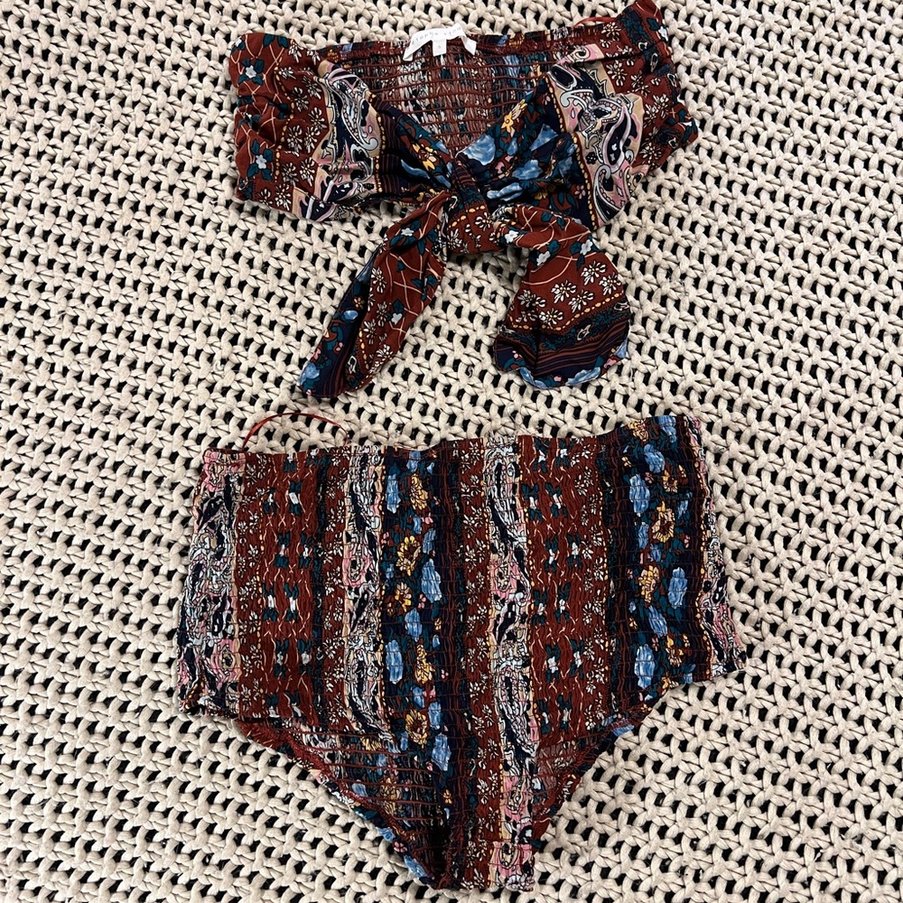 Up Until Sunrise Sunkini Rust Bikini